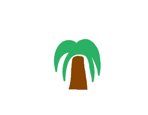 Illustrated Palm Tree